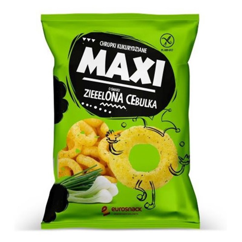 EUROSNACK CHRUPKI MAXI ZIELONA CEBULKA 130g