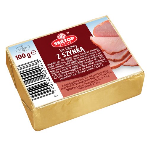 SERTOP SER TOPIONY KOSTKA Z SZYNKĄ 100g