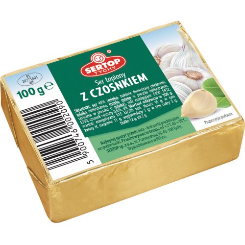 SERTOP SER TOPIONY KOSTKA Z CZOSNKIEM 100g