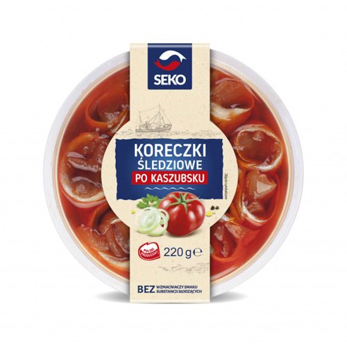 SEKO FILETY ŚLEDZIOWE KORECZKI PO KASZUBSKU 220g