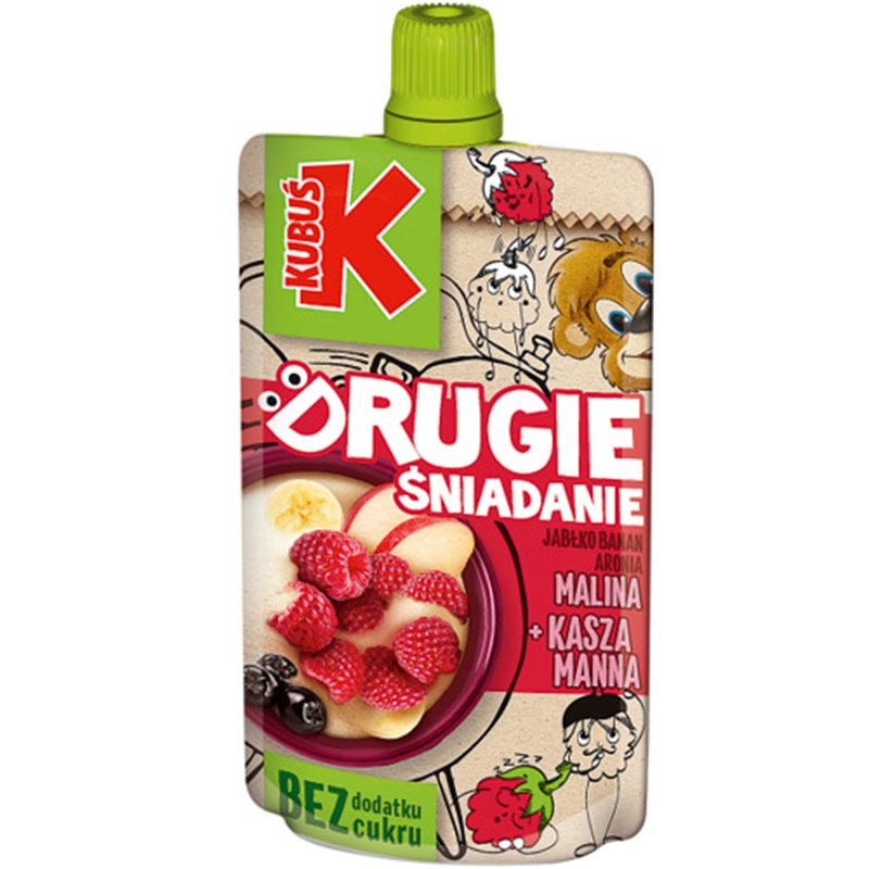 KUBUŚ MUS DRUGIE ŚNIADANIE MALINA 100g