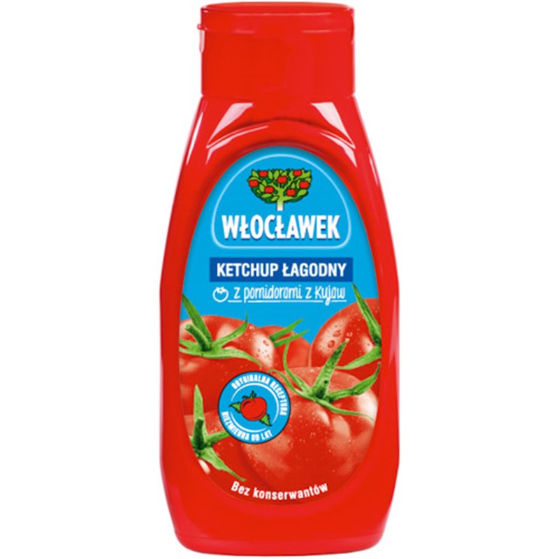 WOCŁAWEK KETCHUP ŁAGODNY 480g