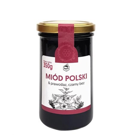APIS MIÓD POLSKI & PRAWOŚLAZ CZARNY BEZ 350g
