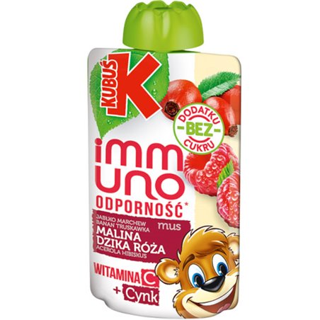 KUBUŚ MUS SHOT IMMUNO MALINA DZIKA RÓŻA 100g