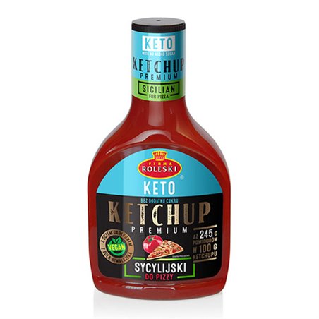ROLESKI KETCHUP PREMIUM KETO SYCYLIJSKI 425g
