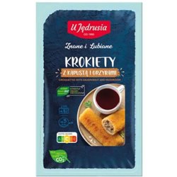 U JĘDRUSIA DANIE KROKIETY Z KAPUSTĄ I GRZYBAMI 400g