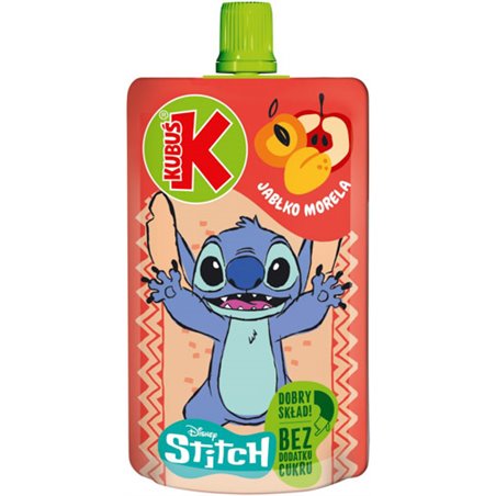 KUBUŚ MUS STITCH JABŁKO MORELA 100g
