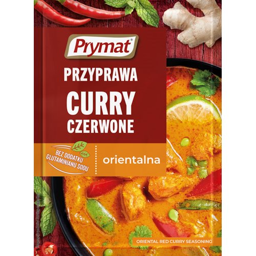 PRYMAT PRZYPRAWA CURRY CZERWONA 20g