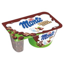 ZOTT JOGURT MONTE CHOCO FLAKES&WAFFLE STICKS 125g