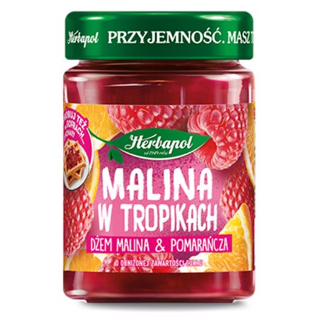 HERBAPOL DŻEM MALINA I POMARAŃCZA 280g