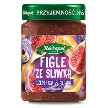 HERBAPOL DŻEM FIGA I ŚLIWKA 280g