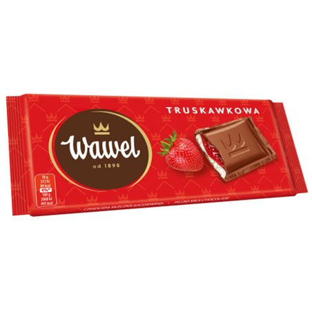 WAWEL CZEKOLADA TRUSKAWKOWA 90g