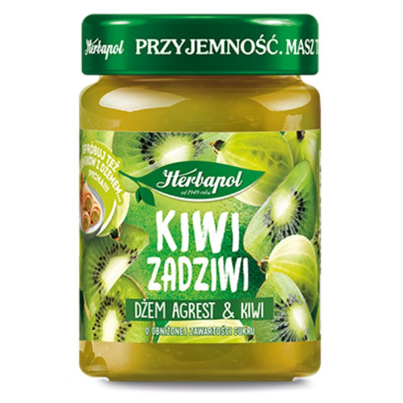 HERBAPOL DŻEM KIWI I AGREST 280g