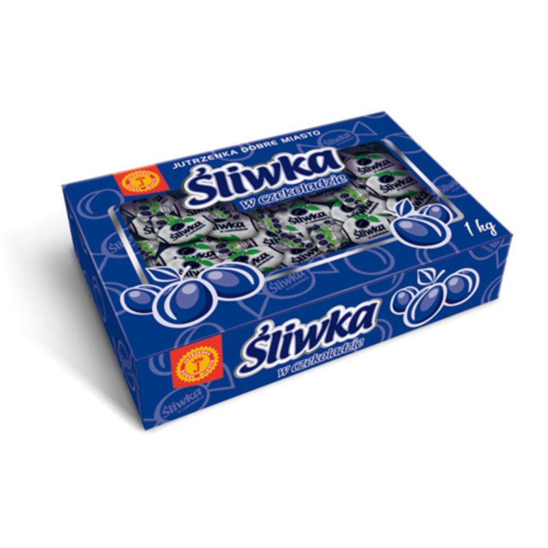 JUTRZENKA DOBRE MIASTO CZEKOLADKI ŚLIWKA W CZEKOLADZIE ~1kg