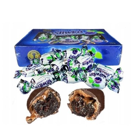 JUTRZENKA DOBRE MIASTO CZEKOLADKI ŚLIWKA W CZEKOLADZIE ~1kg
