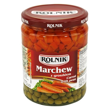 ROLNIK MIESZANKA MARCHEW GROSZEK 276/460g 540ml
