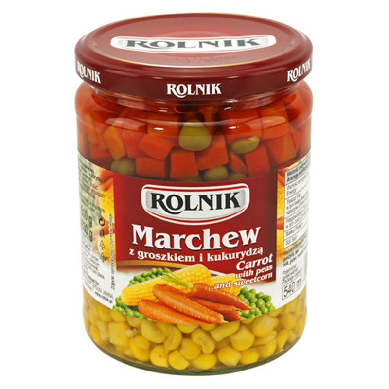 ROLNIK MIESZANKA MARCHEW GROSZEK Z KUKRYDZĄ 276/460g 540ml