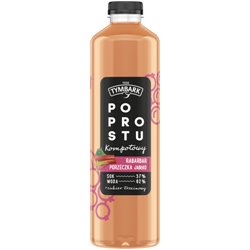 TYMBARK KOMPOT POPROSTU JABŁKO RABARBAR CZARNA PORZECZKA 1,25L