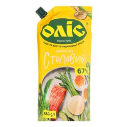 OLIS MAJONEZ STOŁOWY 67% 560g