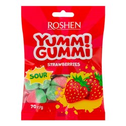YUMMI GUMMI ŻELKI TRUSKAWKA 70g