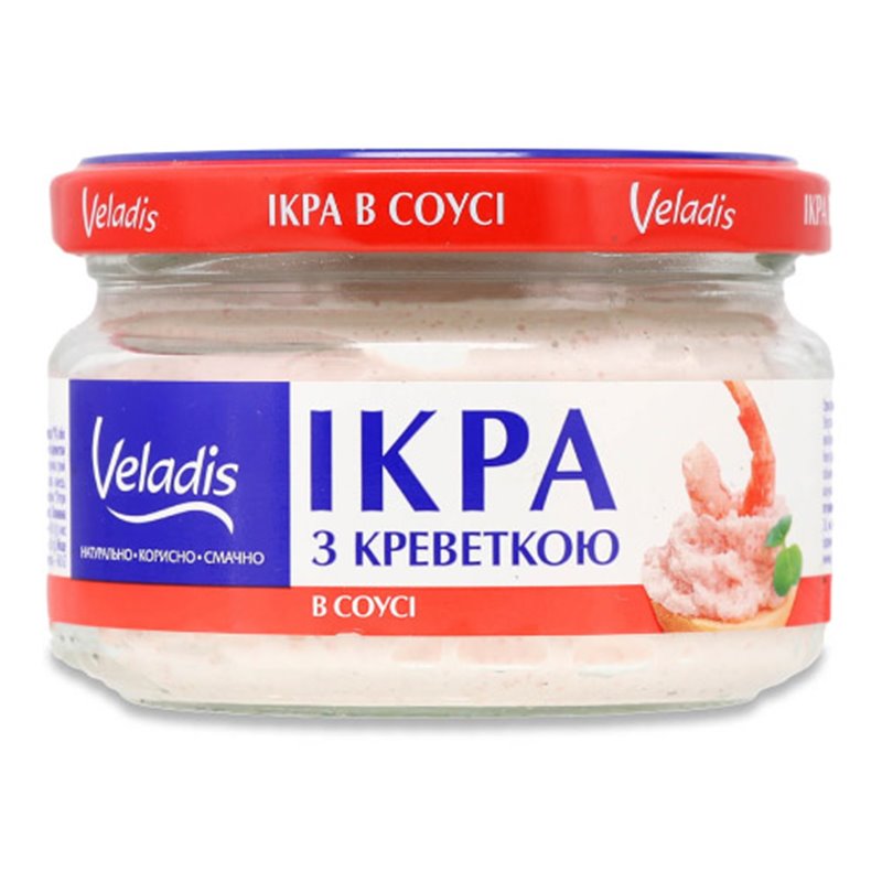 VELANDIS KAWIOR Z KREWETKAMI W SOSIE 160g