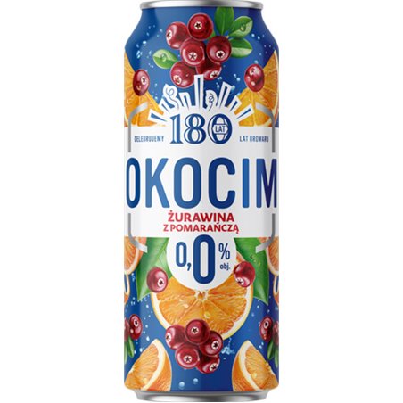 OKOCIM PIWO 0% ŻURAWINA Z POMARAŃCZĄ 500ML