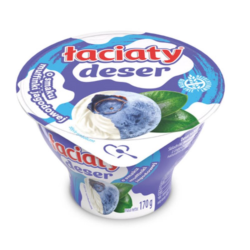 MLEKPOL DESER ŁACIATY MUFINKI Z JAGODAMI 170g