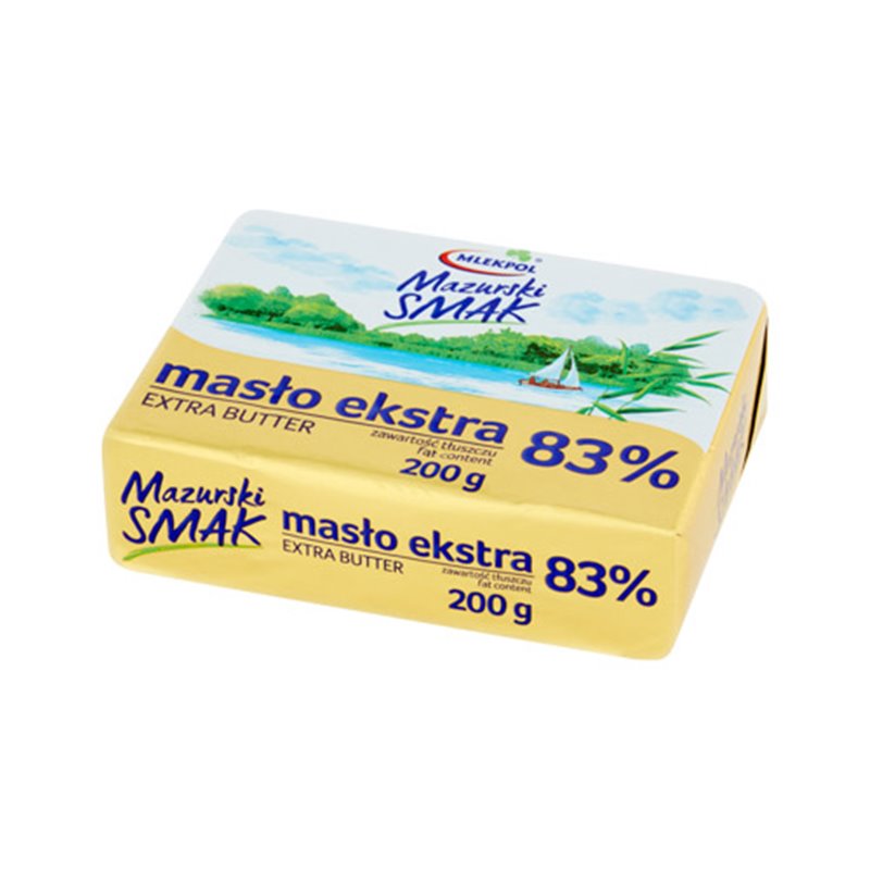 MLEKPOL MASŁO MAZURSKI MSMAK EXTRA 83% 200g