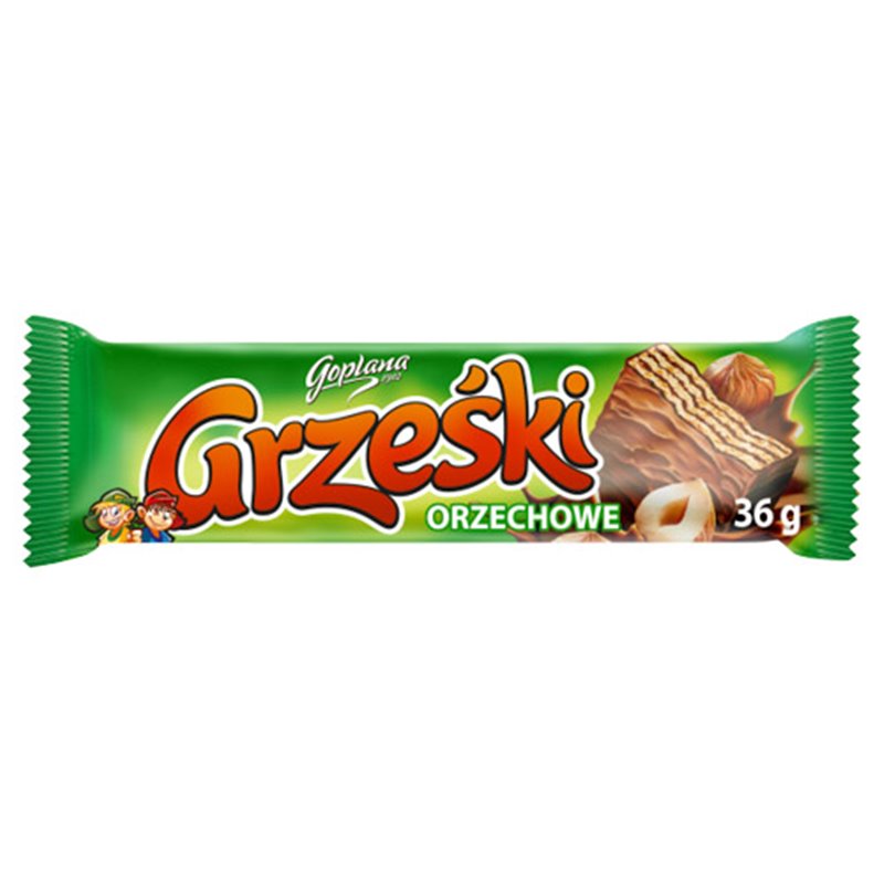 GOPLANA WAFELEK GRZEŚKI ORZECHOWE W CZEKOLADZIE MLECZ 36g