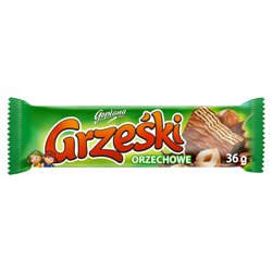 GOPLANA WAFELEK GRZEŚKI ORZECHOWE W CZEKOLADZIE MLECZ 36g
