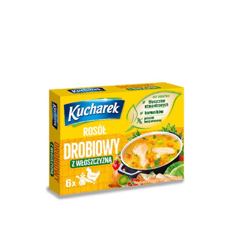 PRYMAT KOSTKA KUCHAREK ROSÓŁ DROBIOWY Z WŁOSZCZYZNĄ 60g