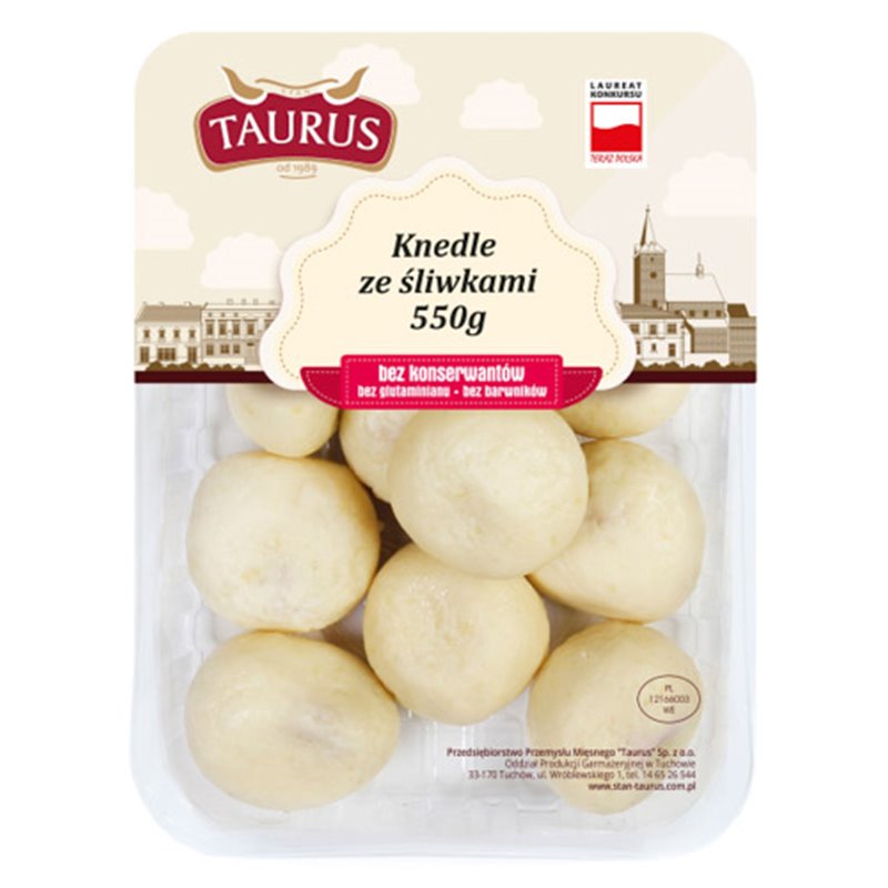 TAURUS DANIE KNEDLE ZE ŚLIWKĄ 550g