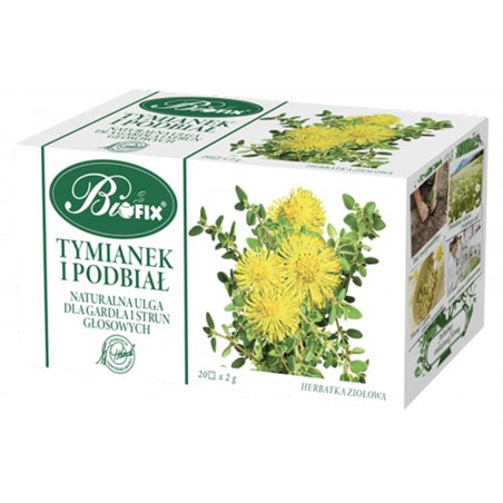 BIFIX HERBATA ZIOŁOWA TYMIANEK I PODBIAŁ 20x2g 40g