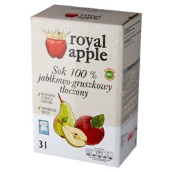 ROYAL APPLE SOK 100% JABŁKO GRUSZKA 3L