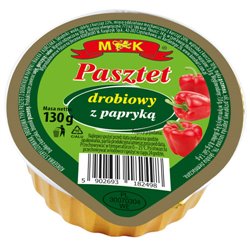 M&K PASZTET DROBIOWY Z PAPRYKĄ 130g