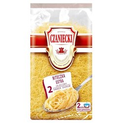 CZANIECKI MAKARON NITECZKA EXTRA WALCOWANA 2-JAJ 250g