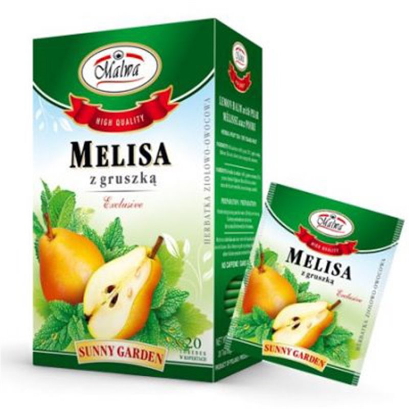 MALWA HERBATA ZIOŁOWA MELISA Z GRUSZKĄ 20x2g 40g