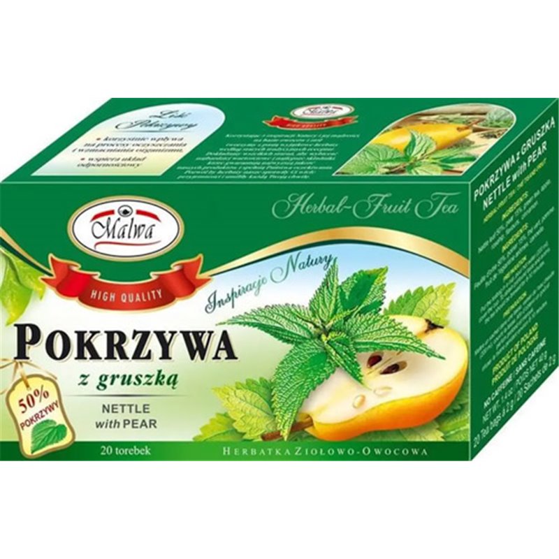 MALWA HERBATA ZIOŁOWA POKRZYWA Z GRUSZKĄ 20x2g 40g