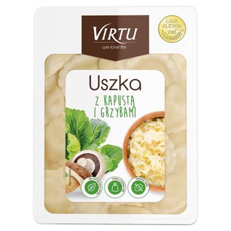 VIRTU DANIE USZKA Z KAPUSTĄ I GRZYBAMI 400g