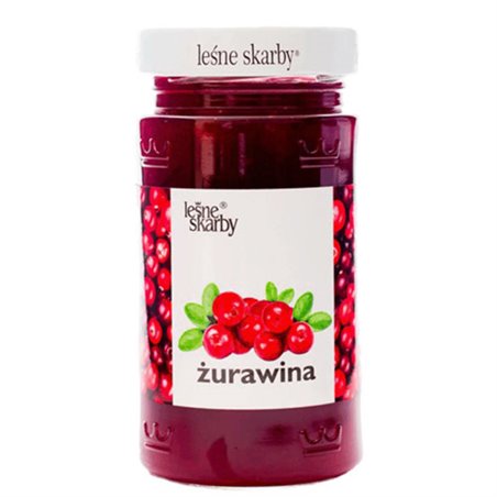 LEŚNE SKARBY KONFITURA ŻURAWINA DO MIES I SERÓW 320g