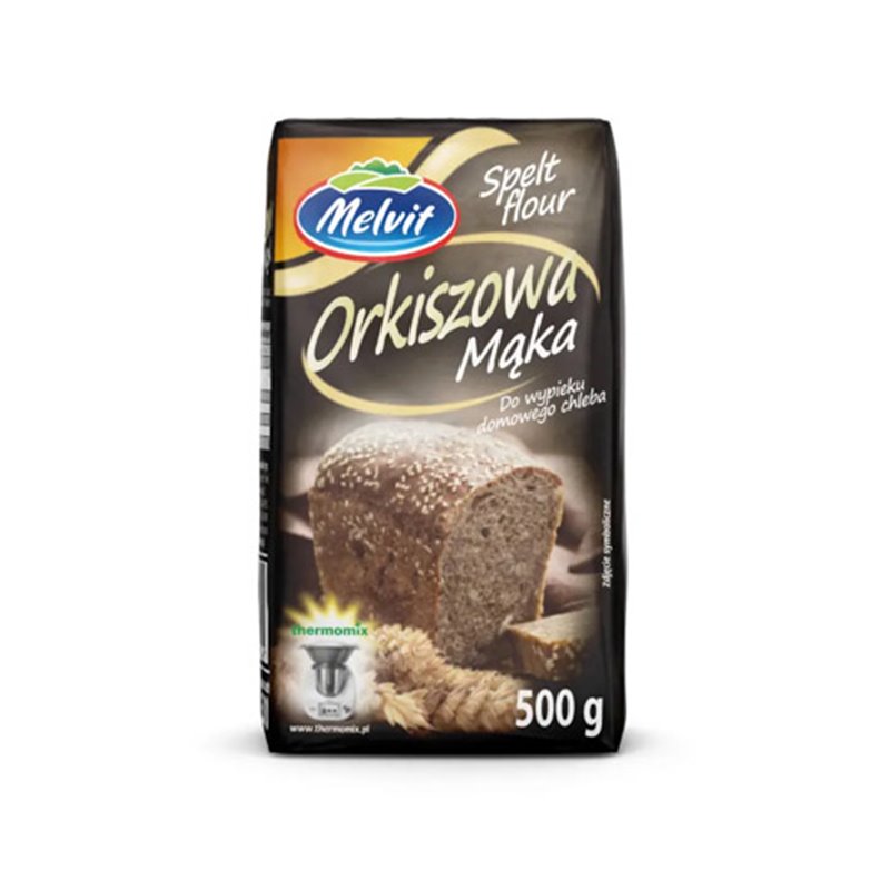 MELVIT MĄKA ORKISZOWA 4x100g 500g