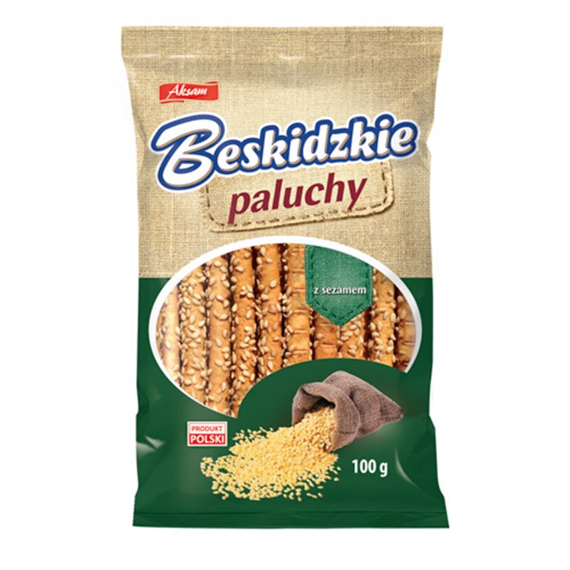 AKSAM PALUCHY BESKIDZKIE Z SEZAMEM 100g