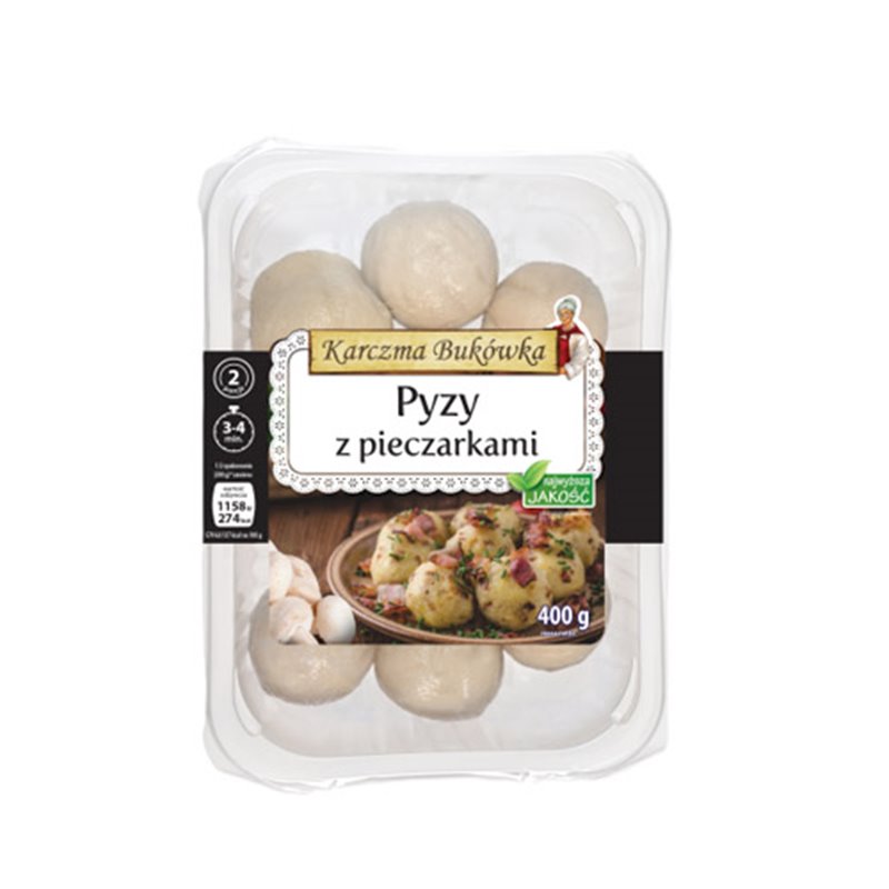 BUKÓWKA DANIE PYZY Z PIECZARKAMI 400g