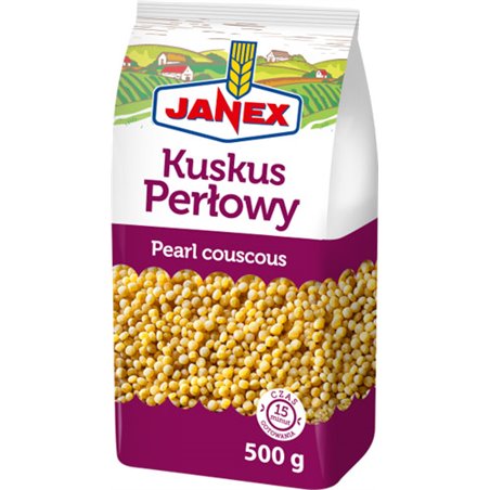 JANEX KASZA KUSKUS PERŁOWY 500g
