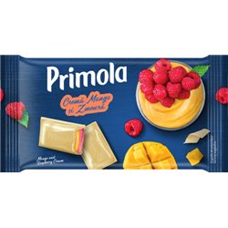 PRIMOLA CZEKOLADA BIAŁA MANGO Z TRUSKAWKĄ 92g
