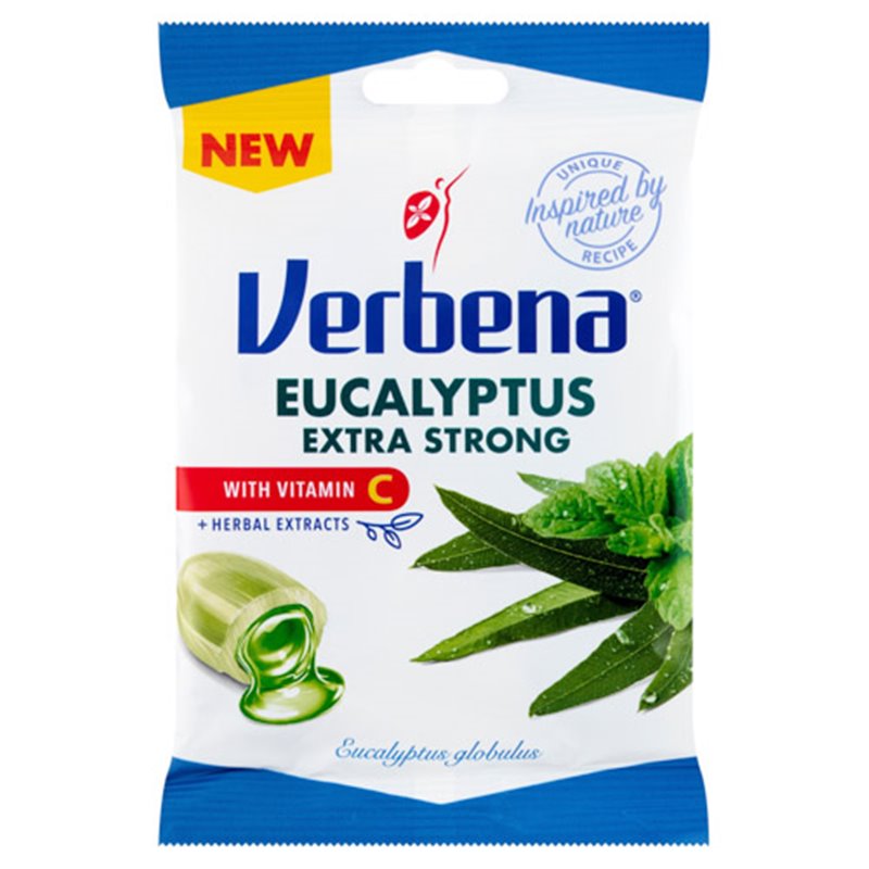 VERBENA CUKIERKI ZIOŁOWE EUKALIPTUS EXTRA STRONG 60g