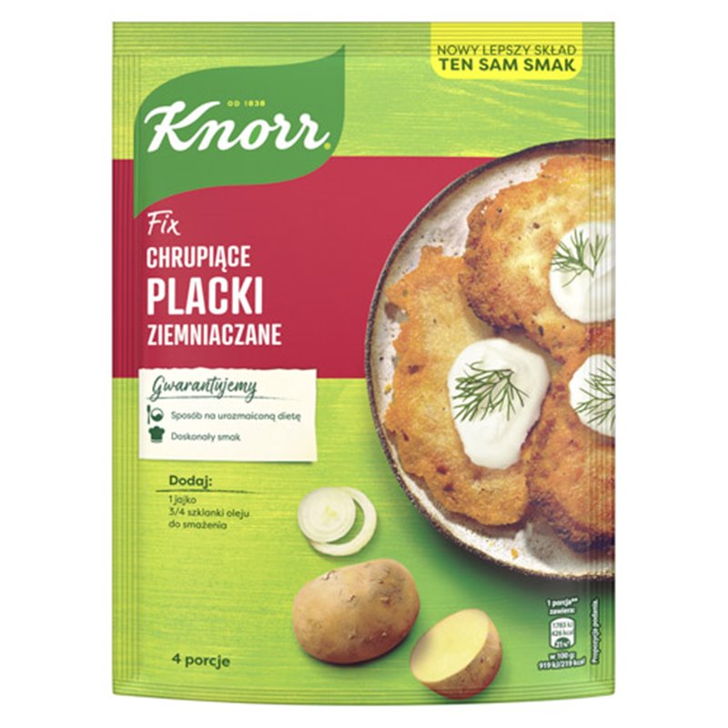 KNORR FIX CHRUPIĄCE PLACKI ZIEMNIACZANE 198g