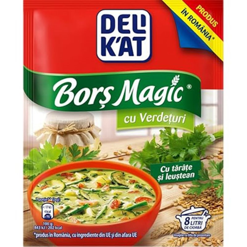 DELIKAT PRZYPRAWA BORS MAGIC CU VERDETURI ZIOŁOWY 65G