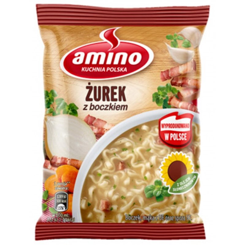 AMINO ZUPA BŁ ŻUREK Z BOCZKIEM 64g