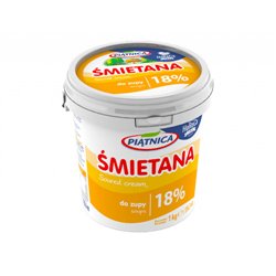 PIĄTNICA ŚMIETANA 18% 1kg
